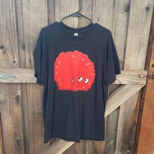 Adult Swim Aqua Teen Hunger Force Meatwad Graphic T-Shirt Black Size Large NWOT